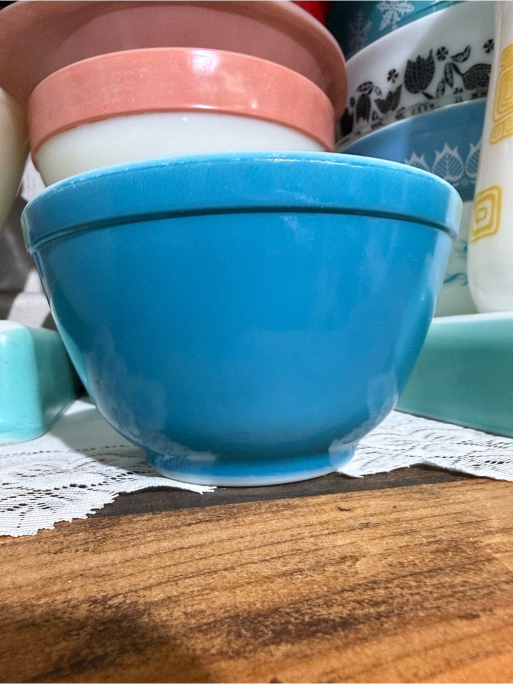 Pyrex Blue primary Rare TM 401 Mixing Bowl